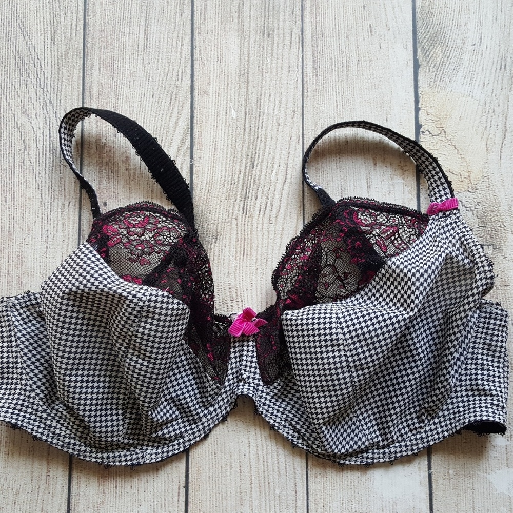 Freya 38G Sheer/Lace Cup Underwire Euc